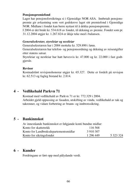 ÅRSMELDING 2004 - Norsk Sau og Geit