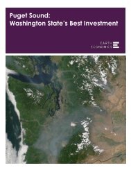 Puget Sound: Washington State's Best Investment - Earth Economics