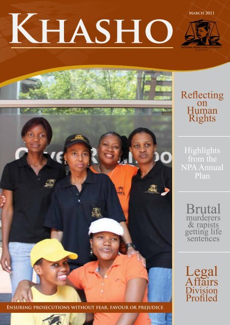 Khasho March 2011 - National Prosecuting Authority