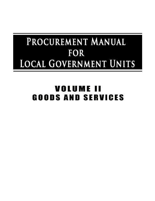 Volume 2 Government Procurement Policy Board
