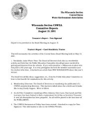 August 15, 2001 Summer Board Meeting - Central States Water ...