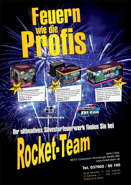 Ihr ultimatives Silvesterfeuerwerk finden Sie bei - Rocket Team