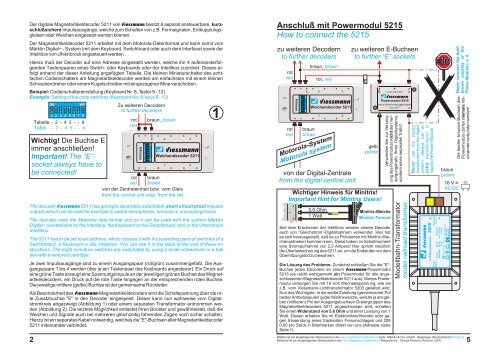 Digitaler Magnetartikeldecoder 5211 Betriebsanleitung Digital ...