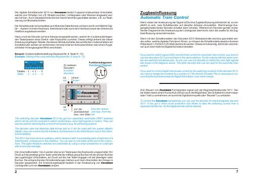 Digitaler Schaltdecoder 5213 Betriebsanleitung Digital Switching ...