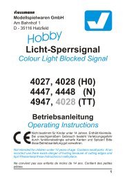 Licht-Sperrsignal 4027, 4028 (H0) 4447, 4448 (N) 4947