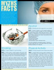 Myths and Facts About Your Health (pdf) - City of Windsor Wellness