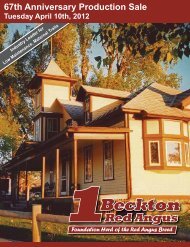 2012 Beckton Catalog.indb - Beckton Red Angus