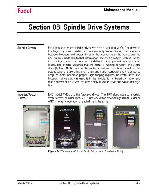 Section 08: Spindle Drive Systems - Compumachine