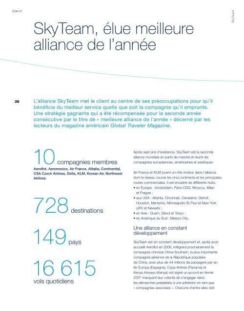 Rapport annuel 2006-07 - Air France-KLM Finance