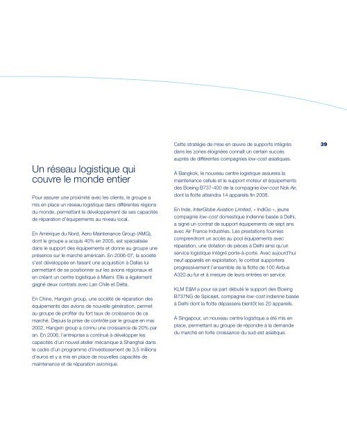 Rapport annuel 2006-07 - Air France-KLM Finance