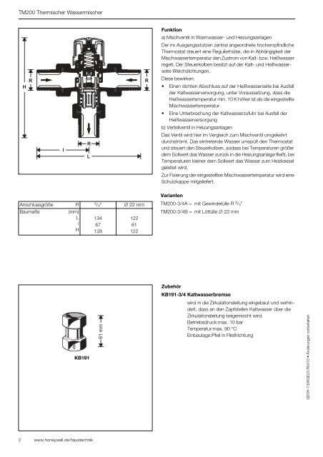 Datenblatt - World of Heating