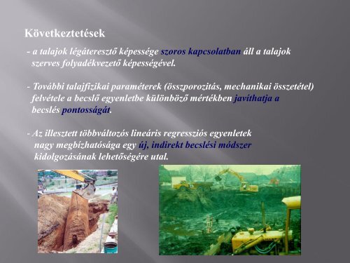 A talajok légáteresztő képesség mérésének alkalmazási lehetőségei
