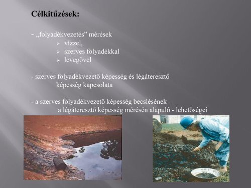 A talajok légáteresztő képesség mérésének alkalmazási lehetőségei