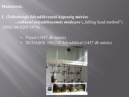 A talajok légáteresztő képesség mérésének alkalmazási lehetőségei