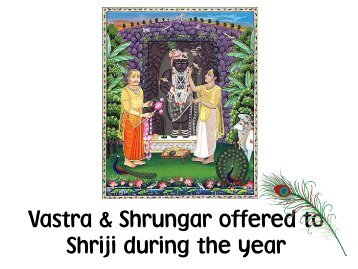 Saaj, Vastra, Shrungaar & Utsavs - VaishnavSangh.org.uk