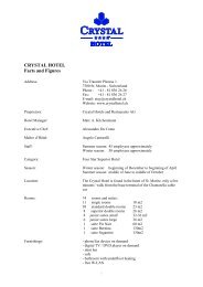 Factsheet - Crystal Hotel (St. Moritz)