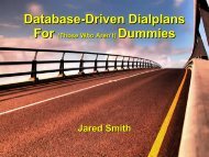 Database-Driven Dialplans - Asterisk-ES