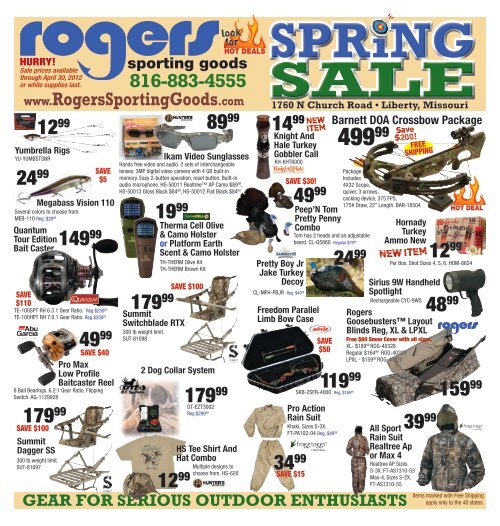 SPr NG Rogers Sporting Goods