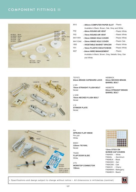 Roco Fittings Catalogue 10 Components Chapter