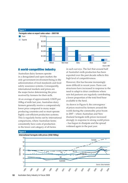 Australian Dairy Industry In Focus 2009 - Dairying For Tomorrow