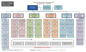 DoIT Organization Chart - CUNY