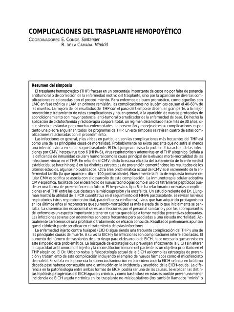 Portada Simposios - Supplements - Haematologica