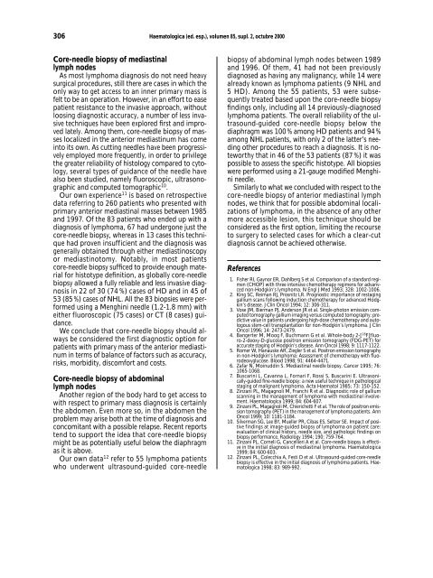 Portada Simposios - Supplements - Haematologica