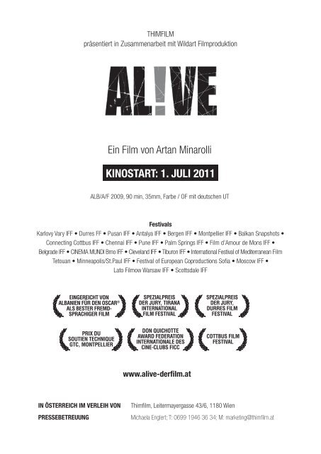 ALIVE! - Finales Presseheft - Austrianfilm