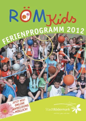 FERIENPROGRAMM 2012 - Stadt Rödermark