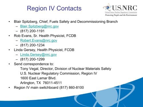 Overview of NRCs Uranium Recovery Inspection Program