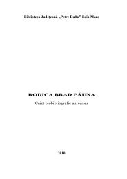 BRAD PÄUNA, Rodica - Biblioteca judeÅ£eanÄ 