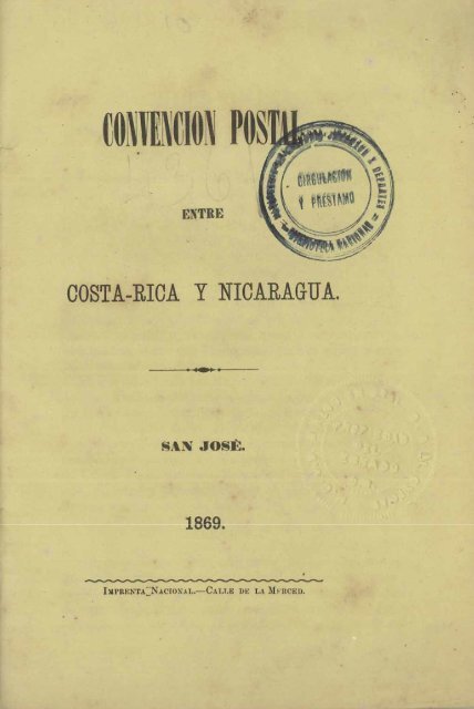 ConvenciÃ³n postal entre Costa Rica y Nicaragua - Sinabi