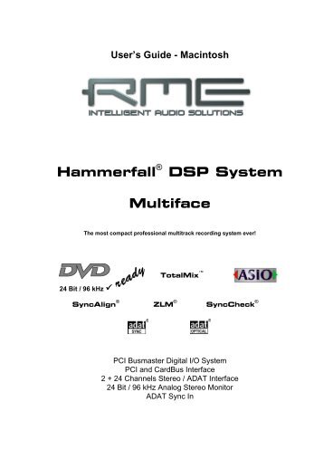 Hammerfall® DSP System Multiface