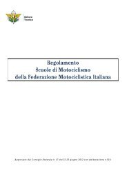 Scarica qui il Regolamento delle Scuole di Motociclismo FMI