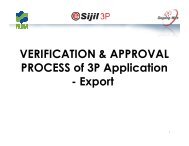 VERIFICATION & APPROVAL PROCESS of 3P ... - e-Sijil 3P - FAMA