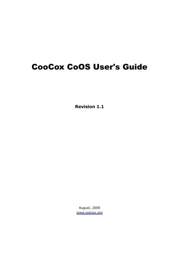 CooCox CoOS User's Guide