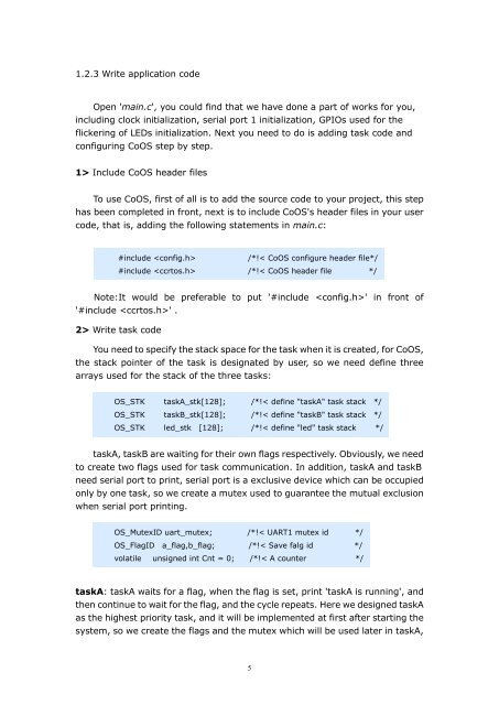 CooCox CoOS User's Guide