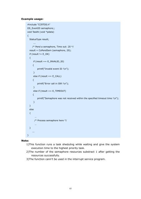 CooCox CoOS User's Guide