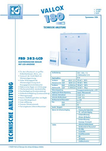 vallox 180 se - Heinemann GmbH