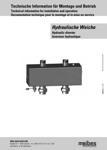 Hydraulische Weiche (88 KB) - Meibes