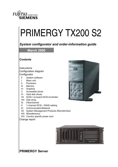 PRIMERGY TX200 S2