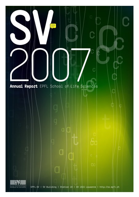 Annual Report Epfl School Of Life Sciences Annual Report Epfl School Of Life Sciences