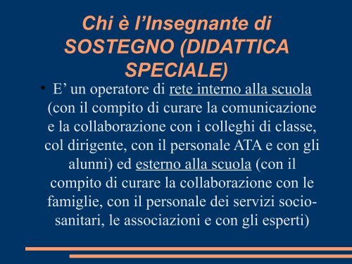 DIDATTICA DELL'INTEGRAZIONE E STRATEGIE D'INTERVENTO