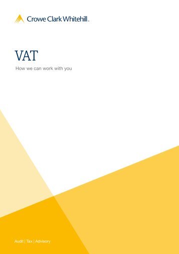 VAT Brochure - Crowe Horwath International