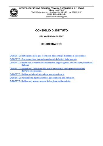 istituto comprensivo di scuola primaria e secondaria di iÂ° grado