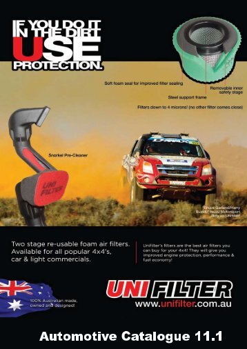 Air filters that work! - Unifilter Australia