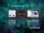 OPTIMOD SURROUND 8585 - Orban