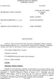 SUPERIOR COURT OF ARIZONA MARICOPA COUNTY CV 2003 ...