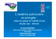 L'oedÃ¨me pulmonaire en plongÃ©e : - ffessm