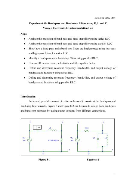 Band-pass and Band-stop Filters